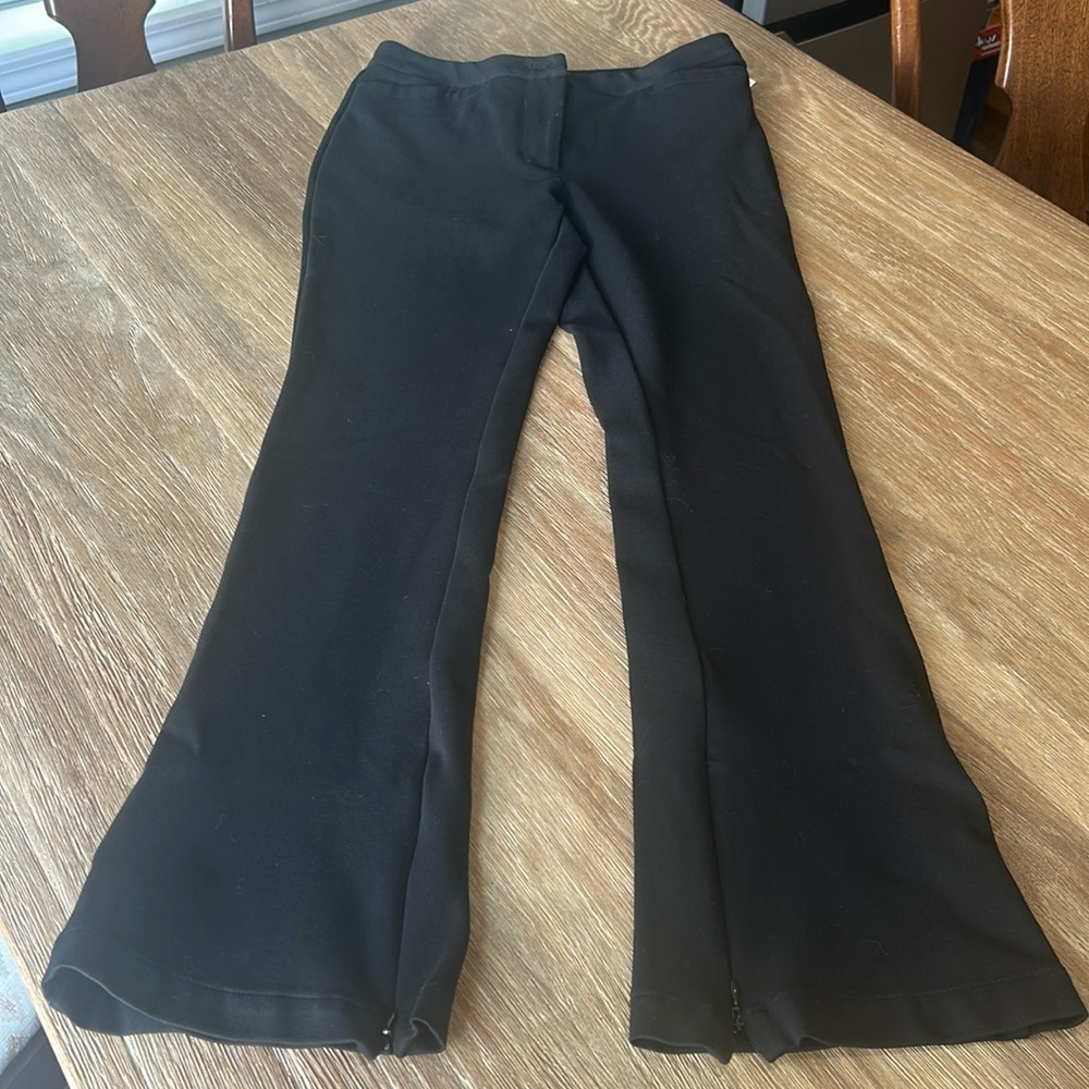 Anthropologie Maeve Wide-Leg Pants, Black, Size 8